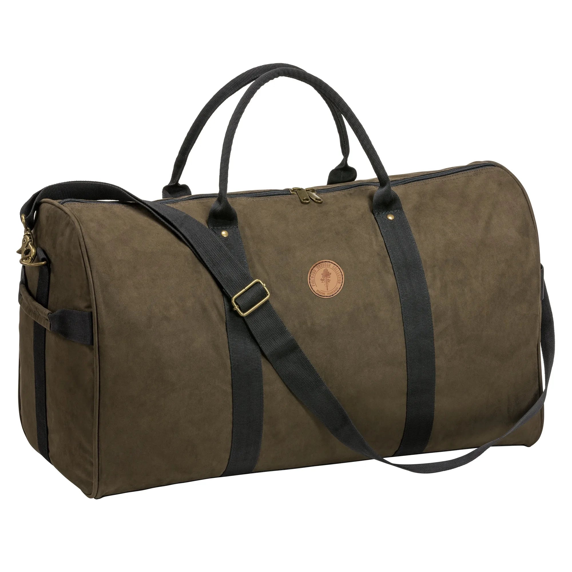 Pinewood® Prestwick Exclusive Weekend Bag – Suedebrown/Black (246) – 1907