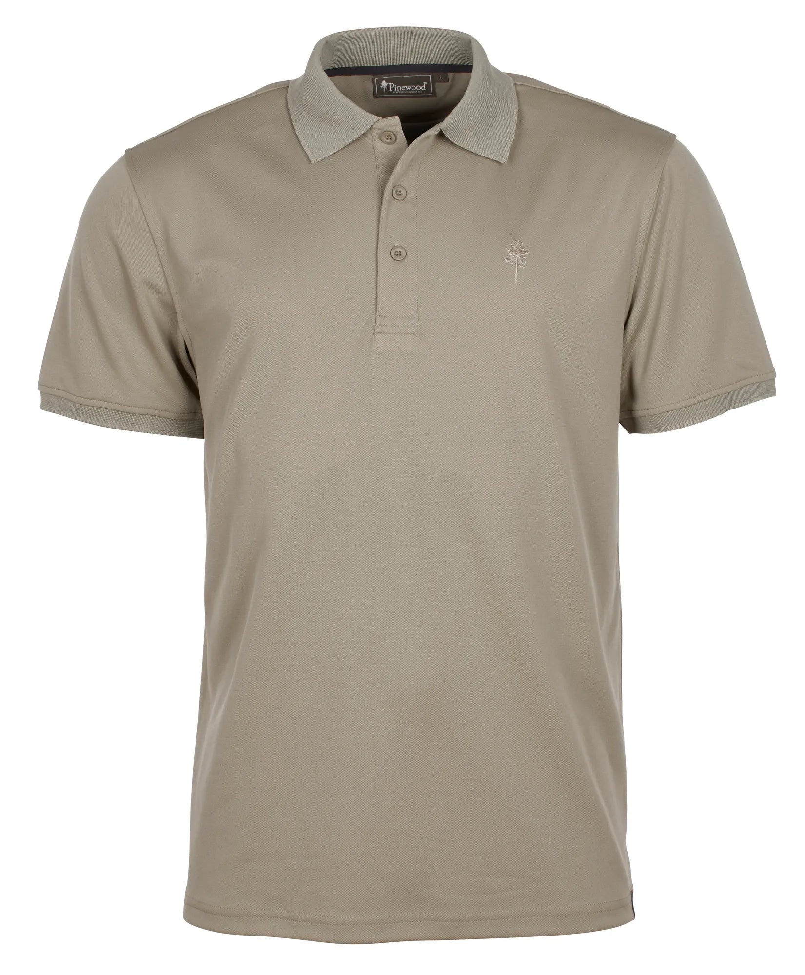 Pinewood® Ramsey Coolmax Polo Shirt M's – Mid Khaki (248) – 9458