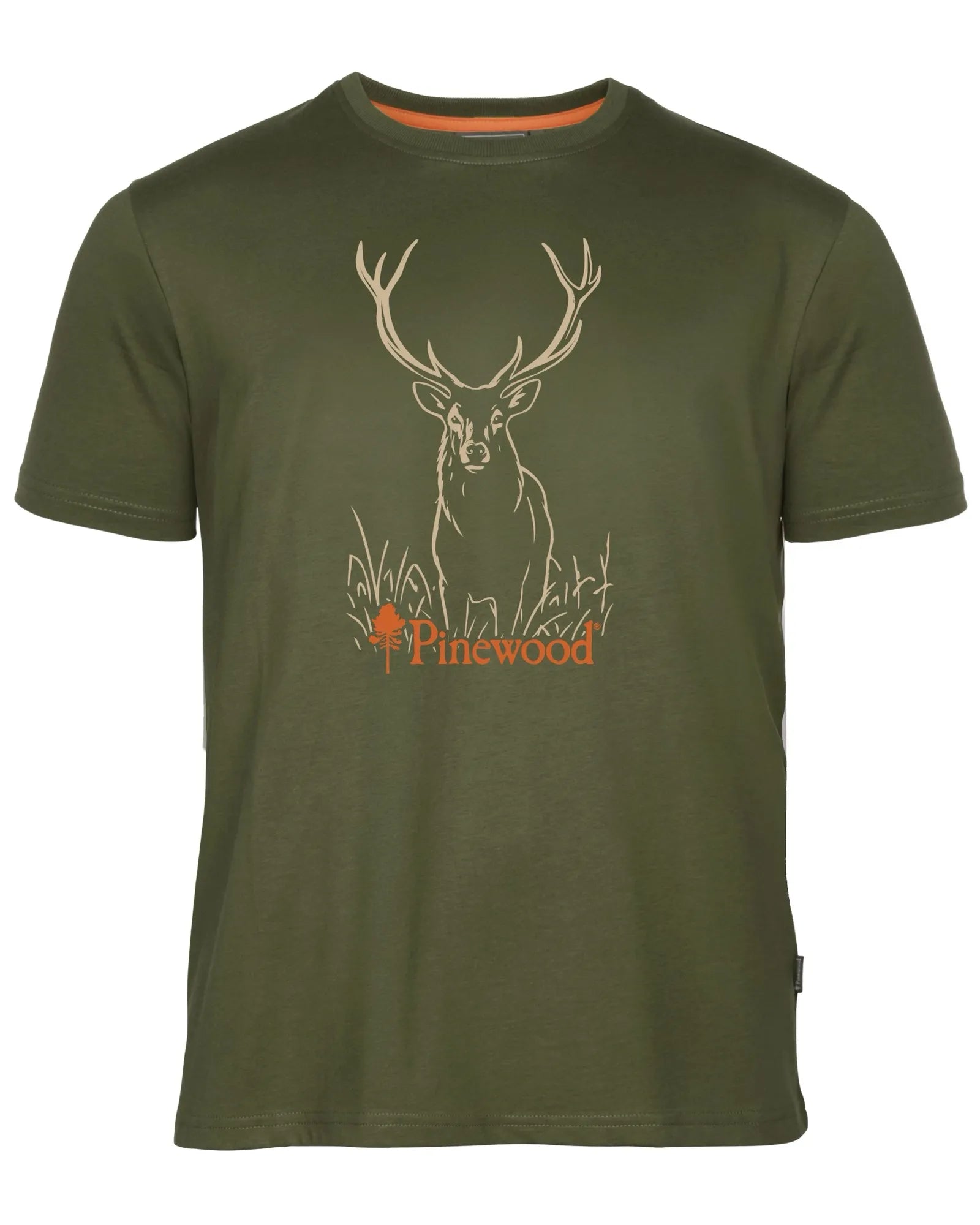 Pinewood® Red Deer T-shirt M´s – Green -26 (777) – 5452