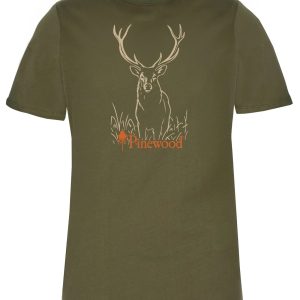 Pinewood® Red Deer T-shirt W´s – Green -26 (777) – 3452