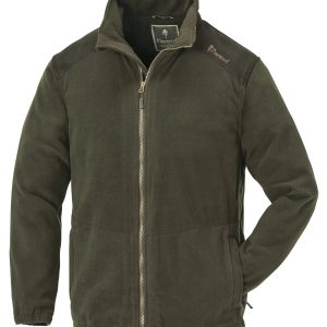 Pinewood® Retriever Fleece Jacket M's – D.Olive/Suede Brown (186) – 9495