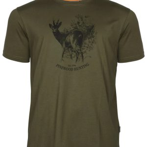 Pinewood® Roe Deer T-shirt M´s – Olive (107) – 5455