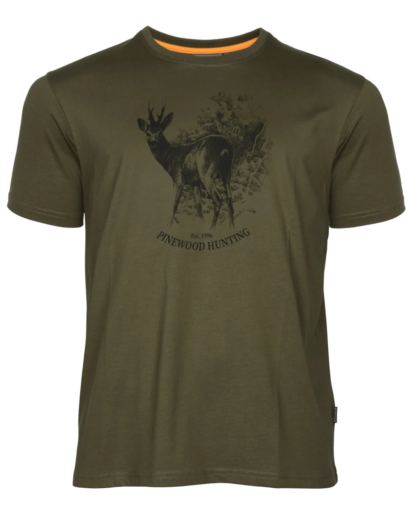 Pinewood® Roe Deer T-shirt M´s – Olive (107) – 5455