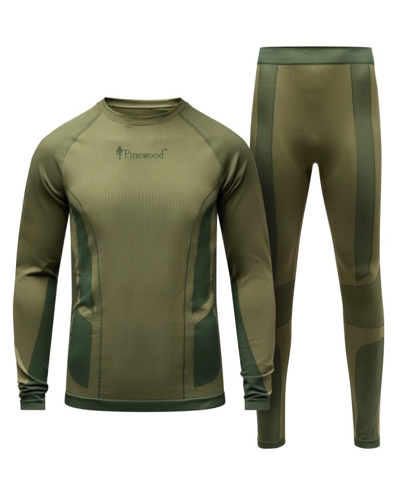 Pinewood® Seamless Function Base Layer Set M's – Olive Green (770) – 5608