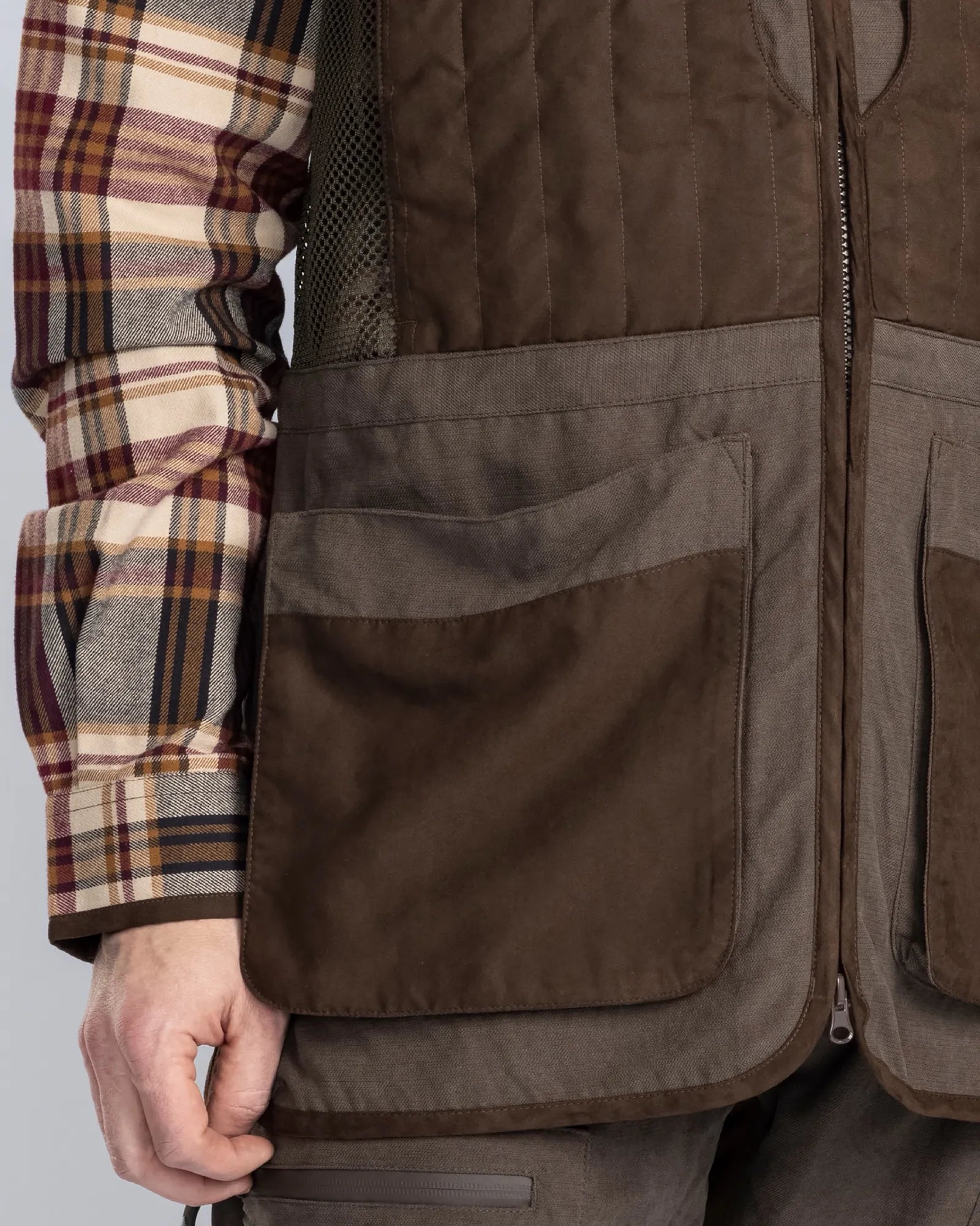 Pinewood® Shooting Vest M´s – Suede Brown (241) – 5824