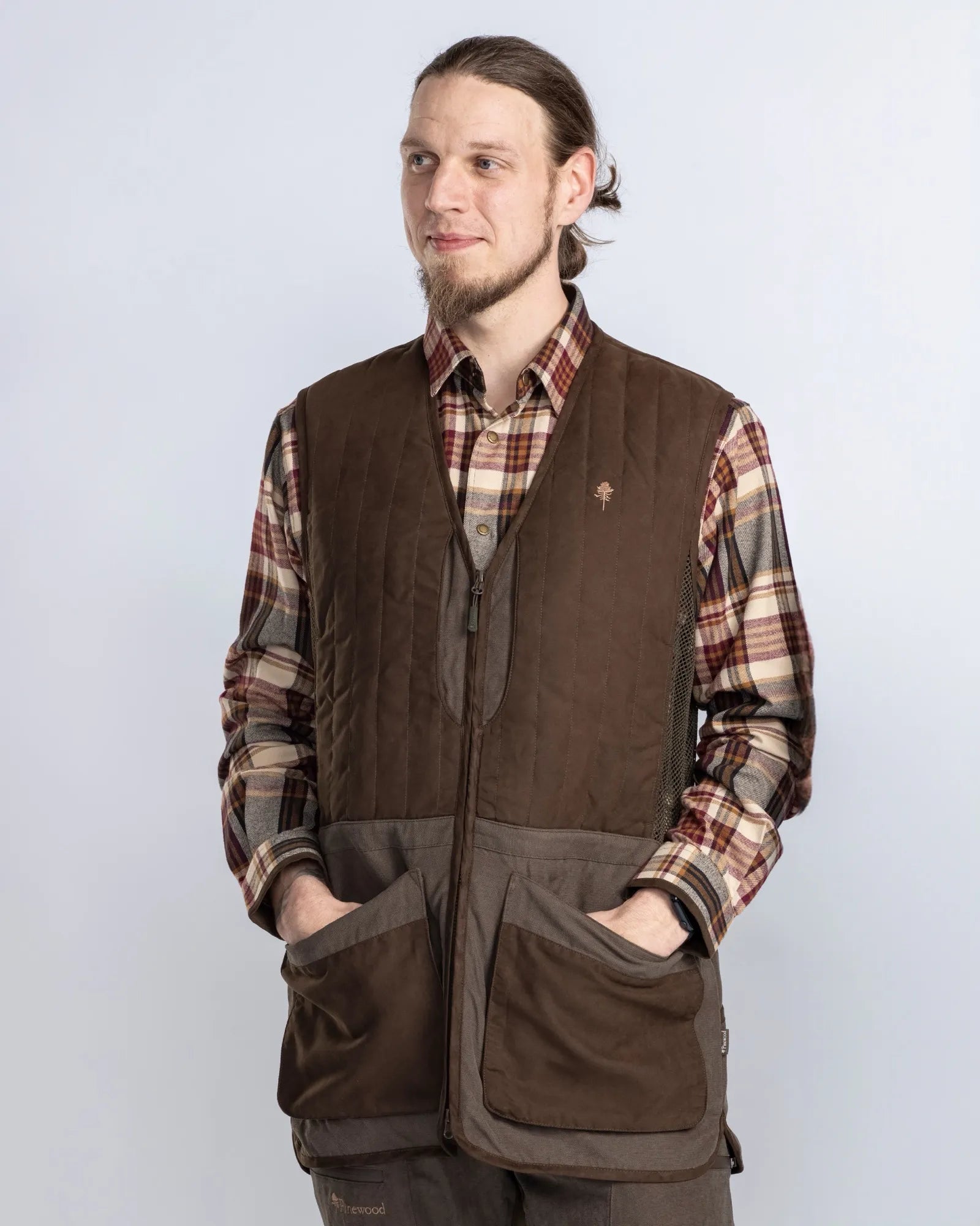 Pinewood® Shooting Vest M´s – Suede Brown (241) – 5824