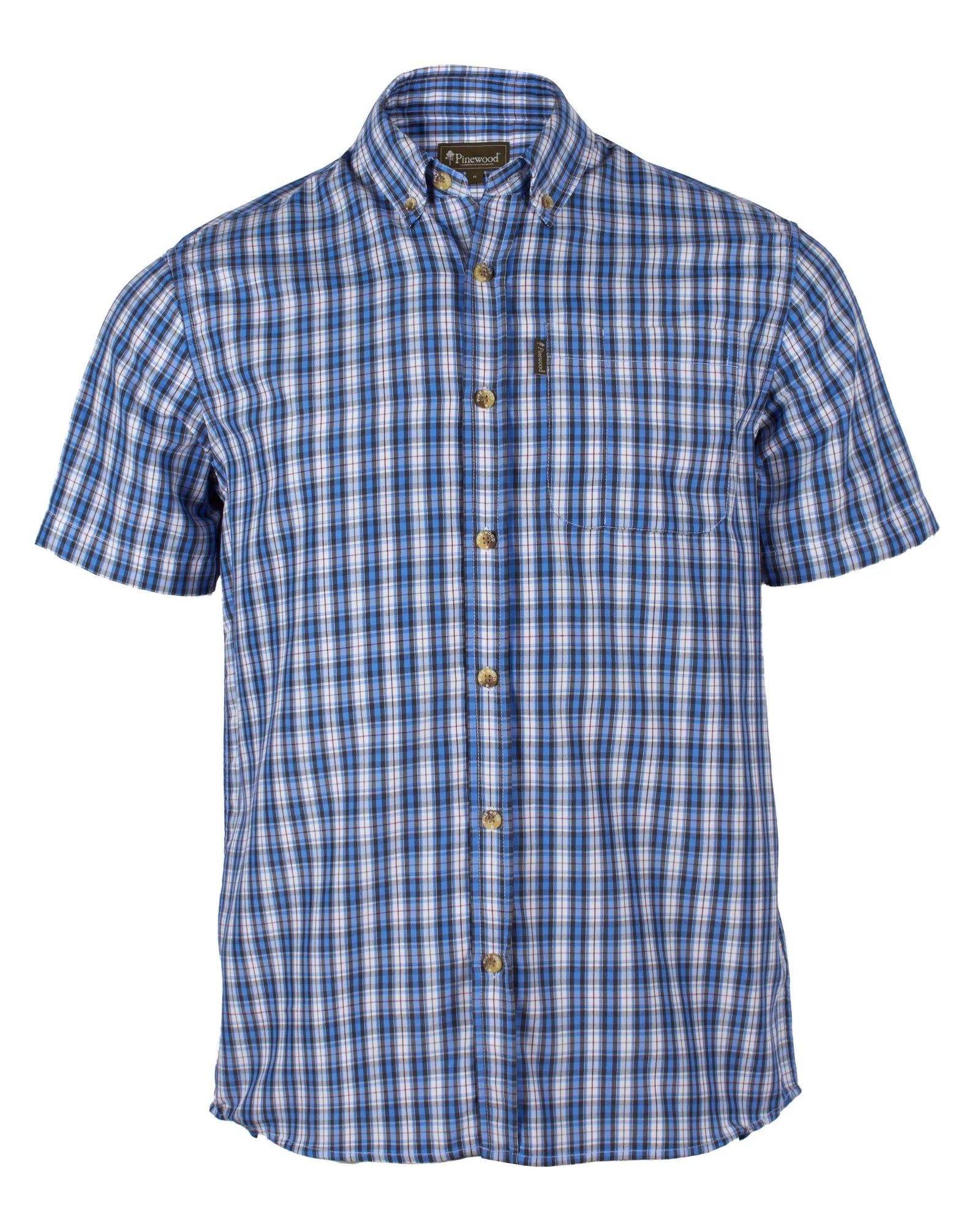 Pinewood® Summer Shirt M's – Blue (300) – 5238
