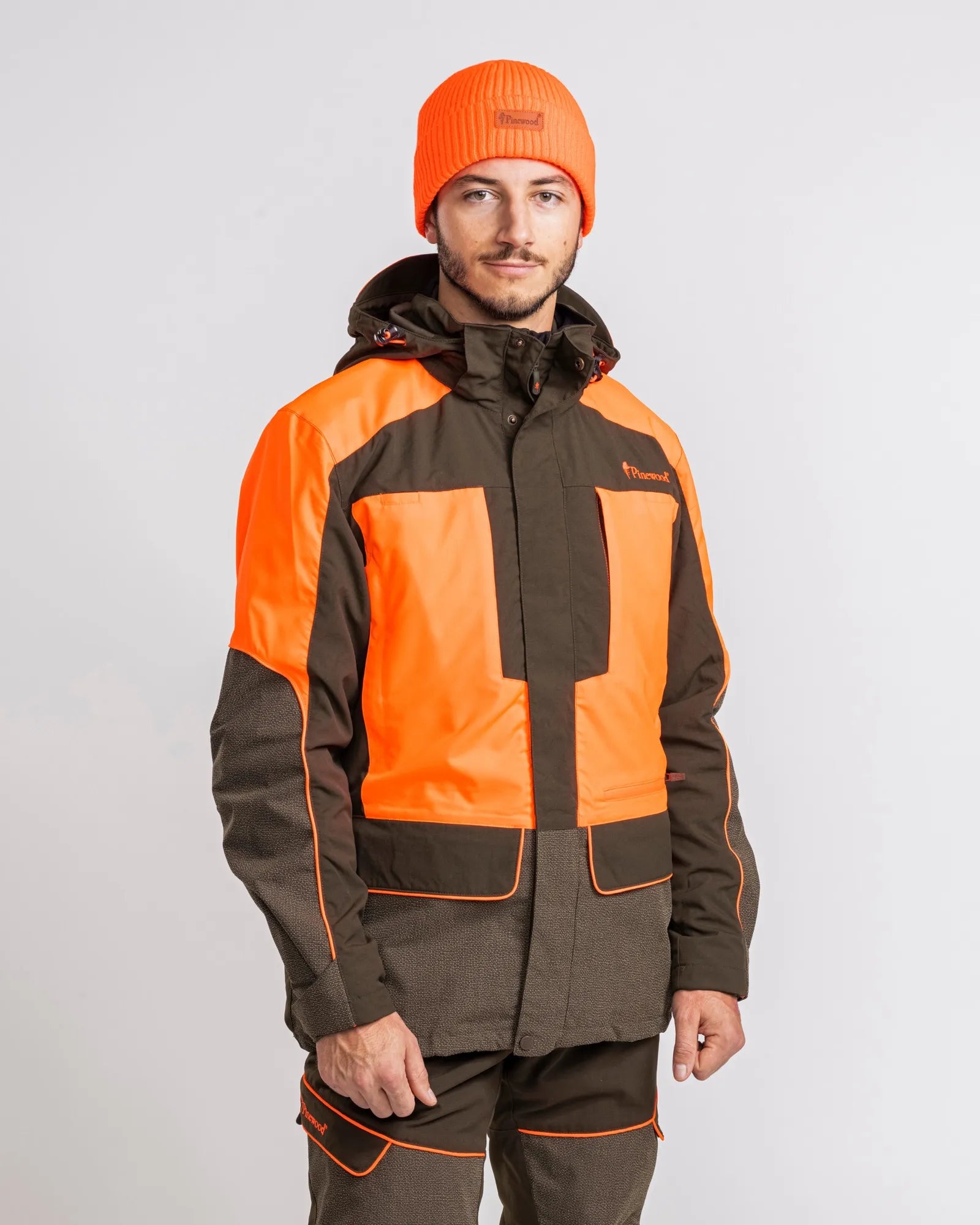 Pinewood® Thorn Resistant Jacket M's – Mossgreen/Orange (192) – 5812
