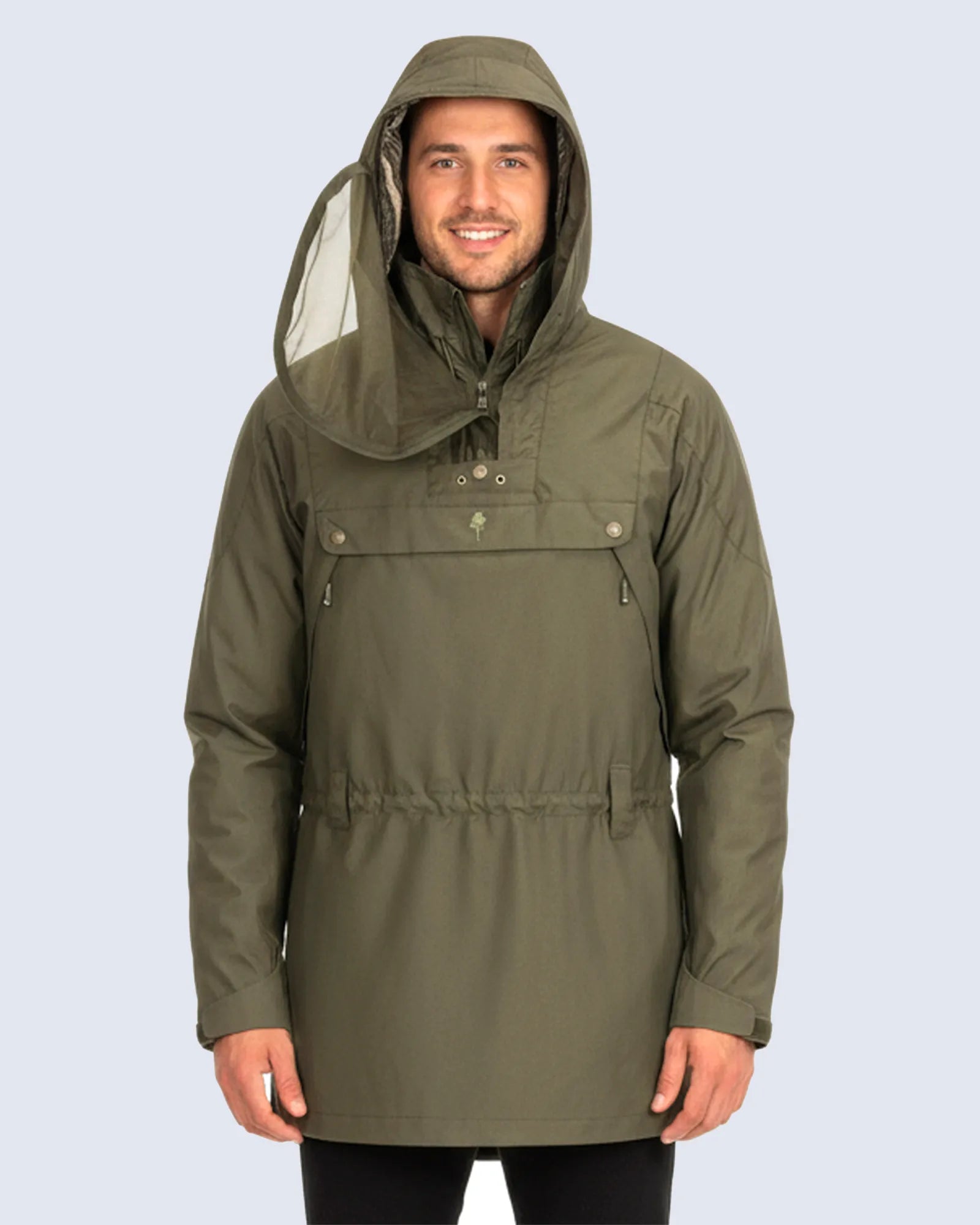 Pinewood® Tikaani TC-Stretch Anorak M's – H.Olive (713) – 5095