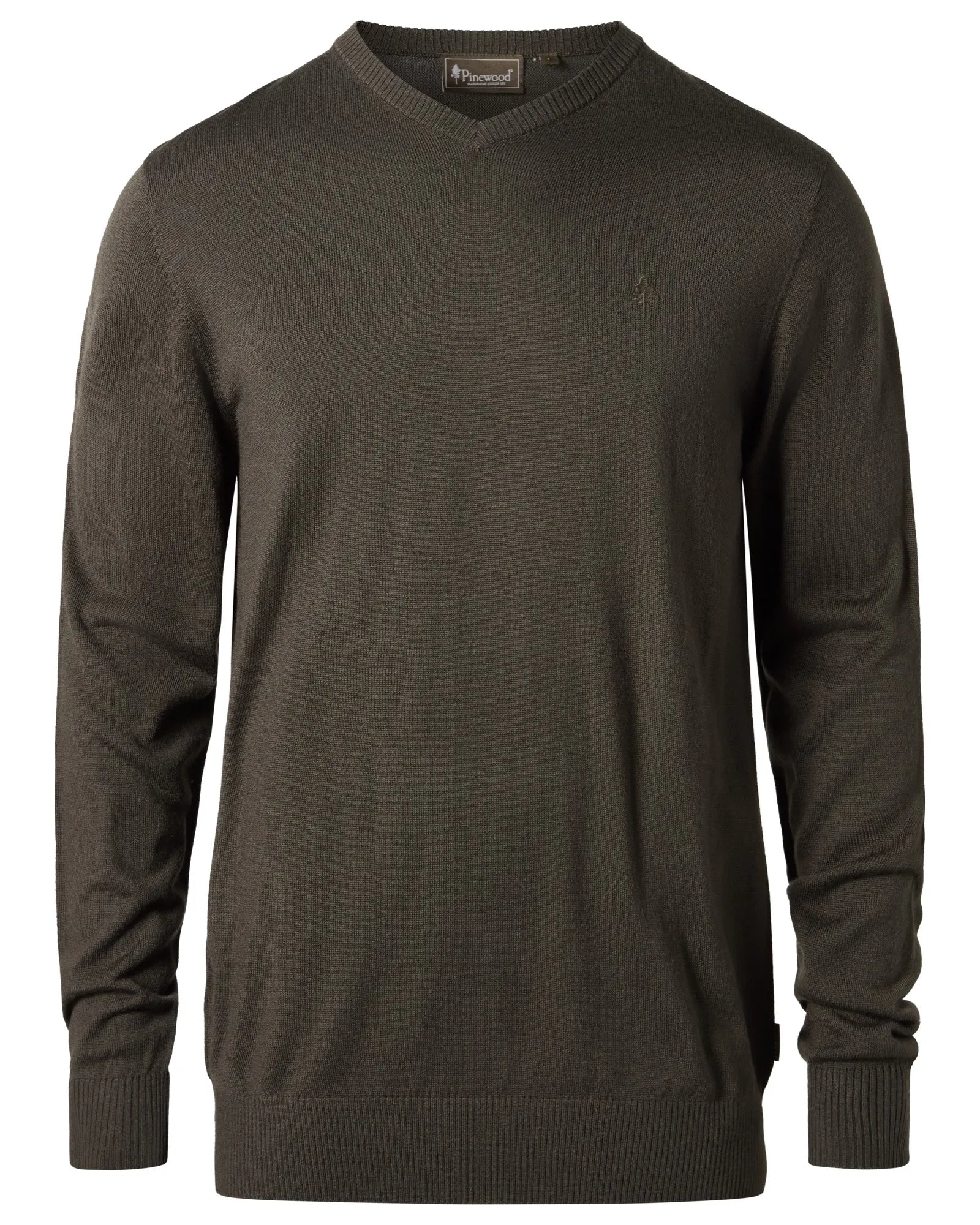 Pinewood® Värnamo Merino Sweater M's – D.Mossgreen (733) – 5047