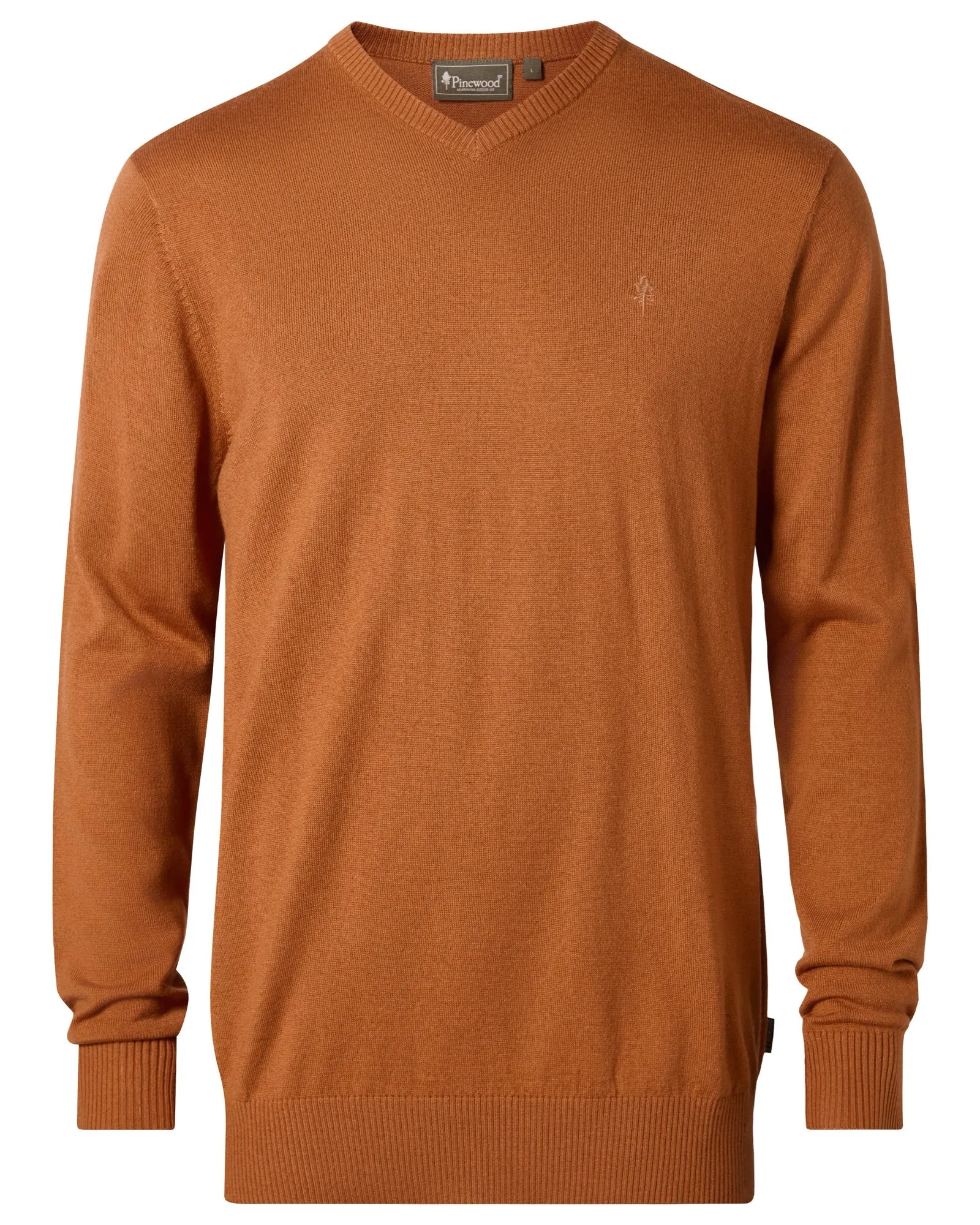 Pinewood® Värnamo Merino Sweater M's – Orange Clay (851) – 5047