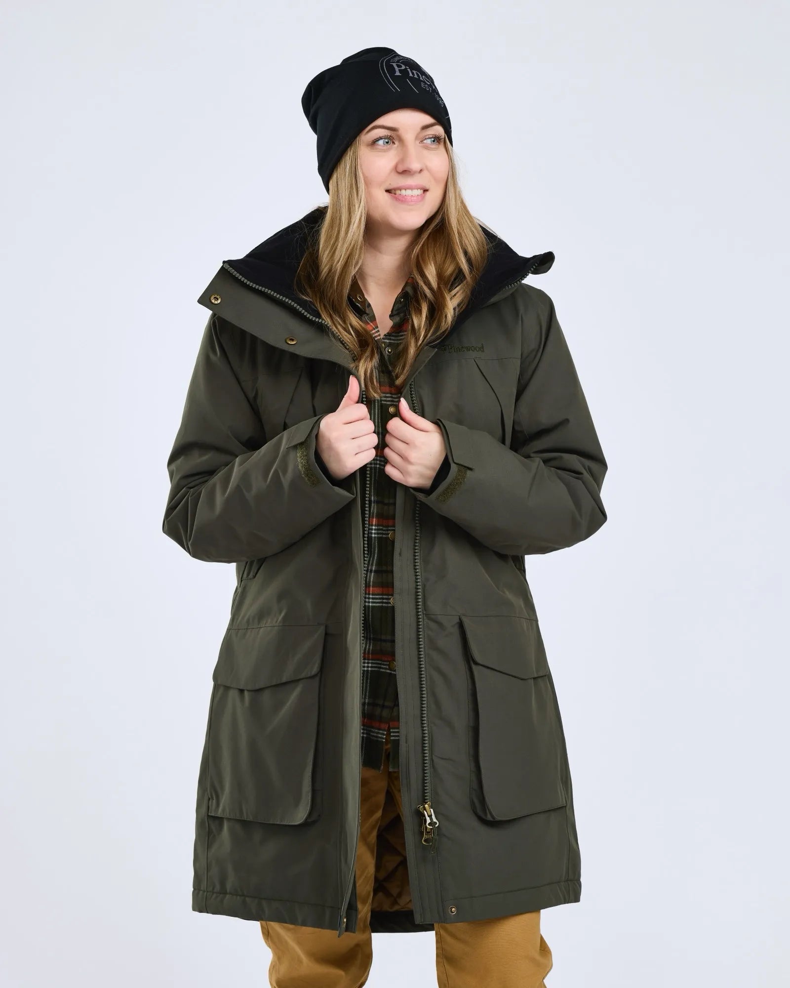 Pinewood® Wilda Padded Parka W's – Moss Green (135) – 3381