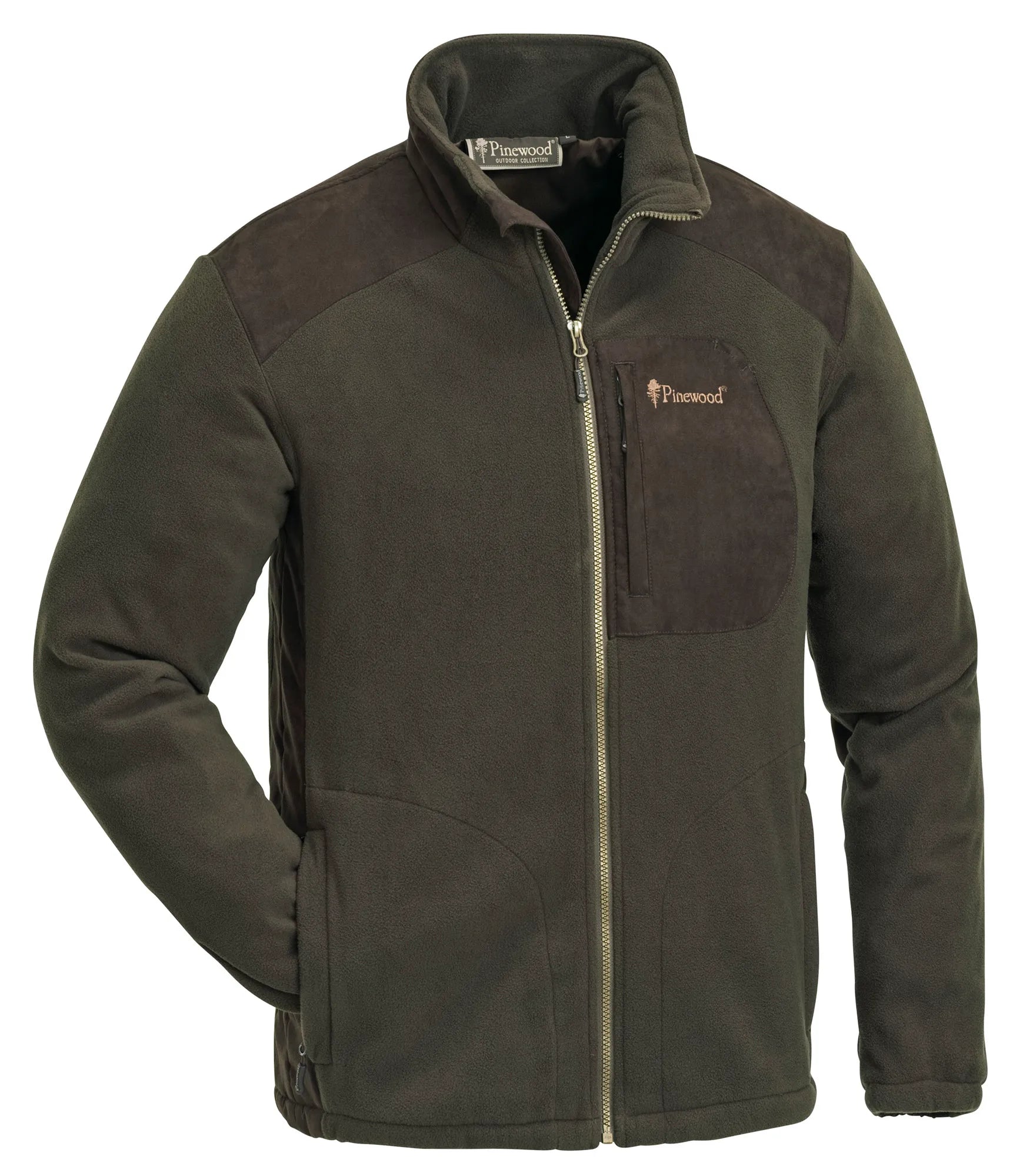 Pinewood® Wildmark Membrane Fleece Jacket M's – H.Brown/Suede Brown (242) – 5066