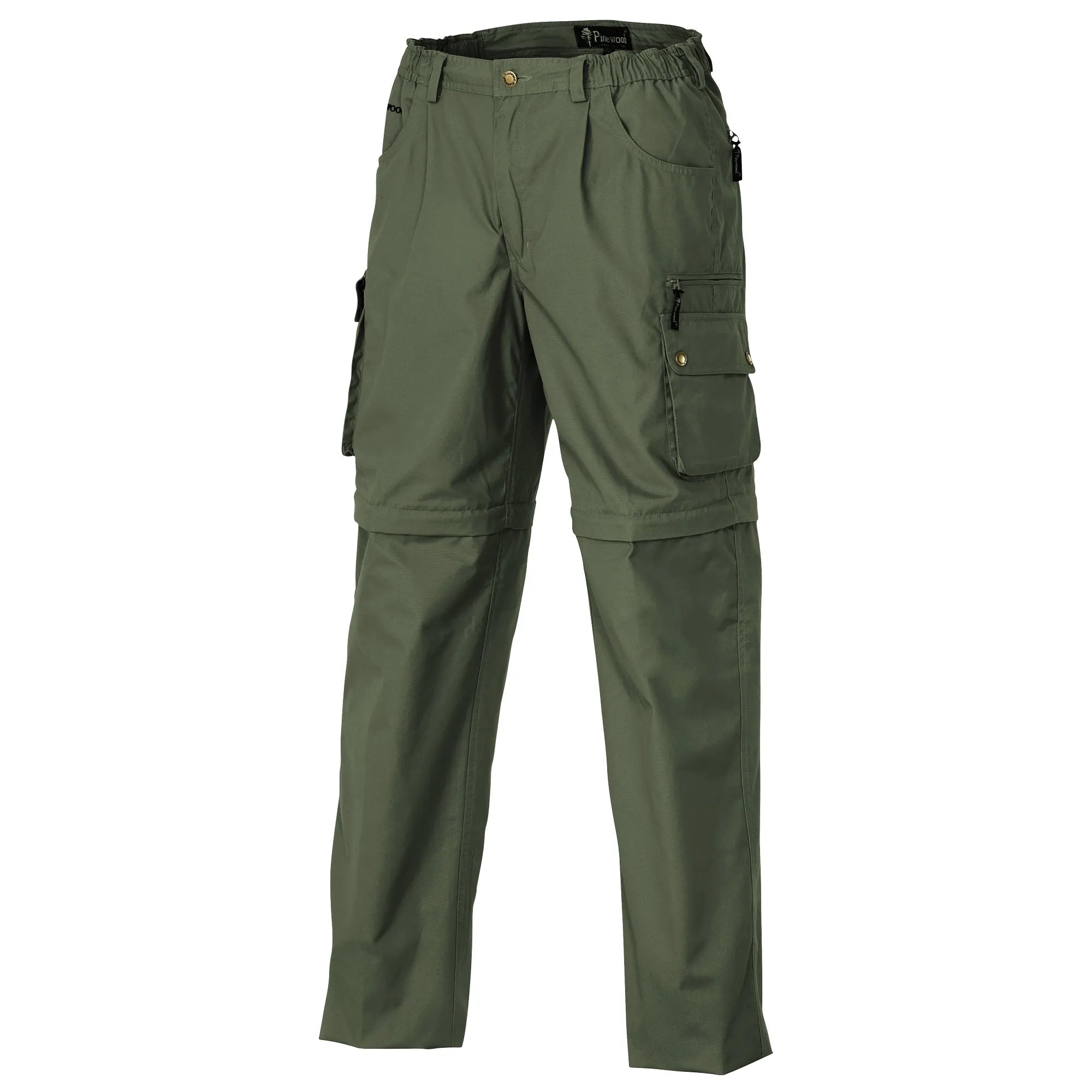 Pinewood® Wildmark Zip-Off Trousers M's – Mid Green (137) – 9281
