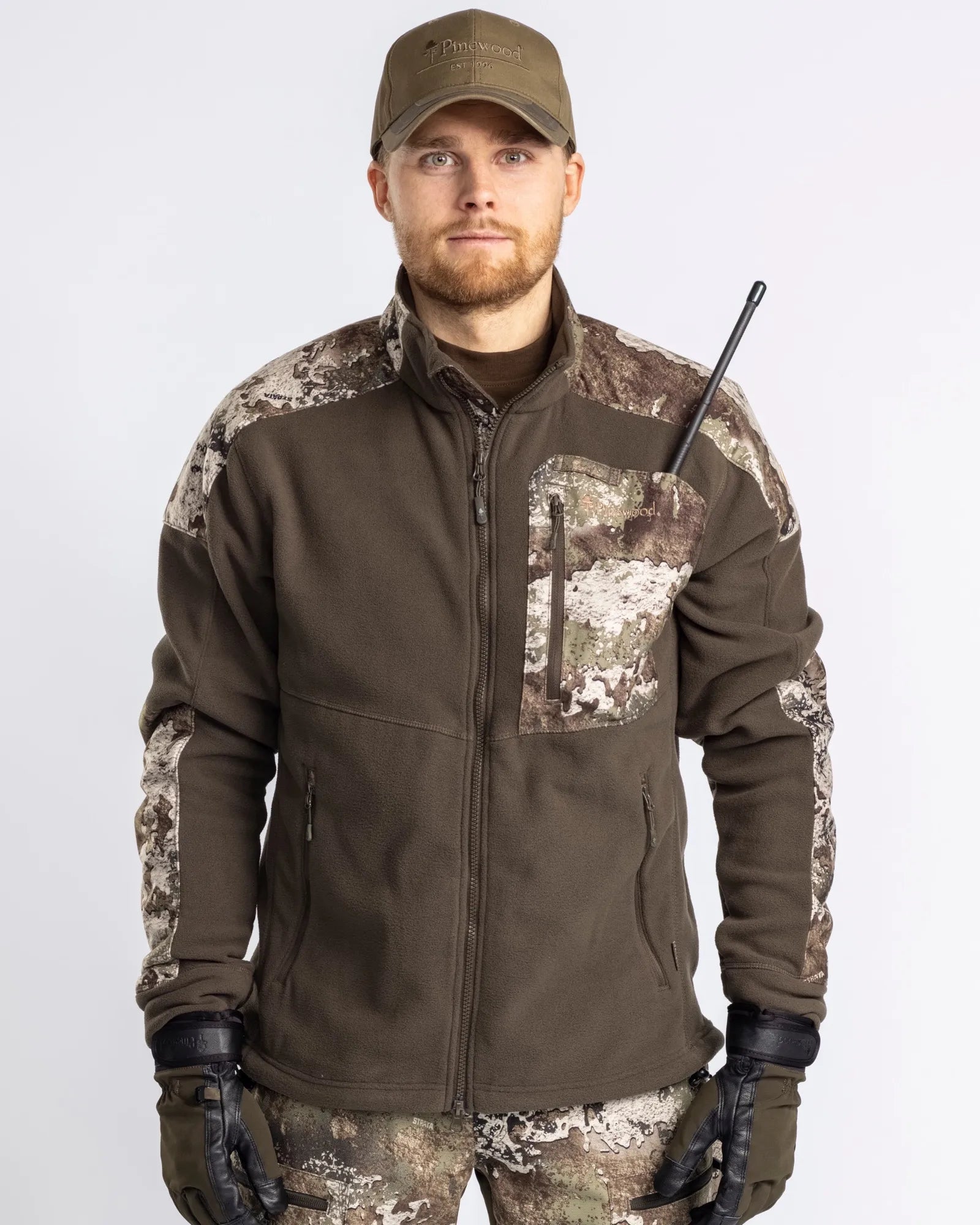 Småland Hunters Camou Fleece Jacket M's – H.Brown/Strata (268) – 5619