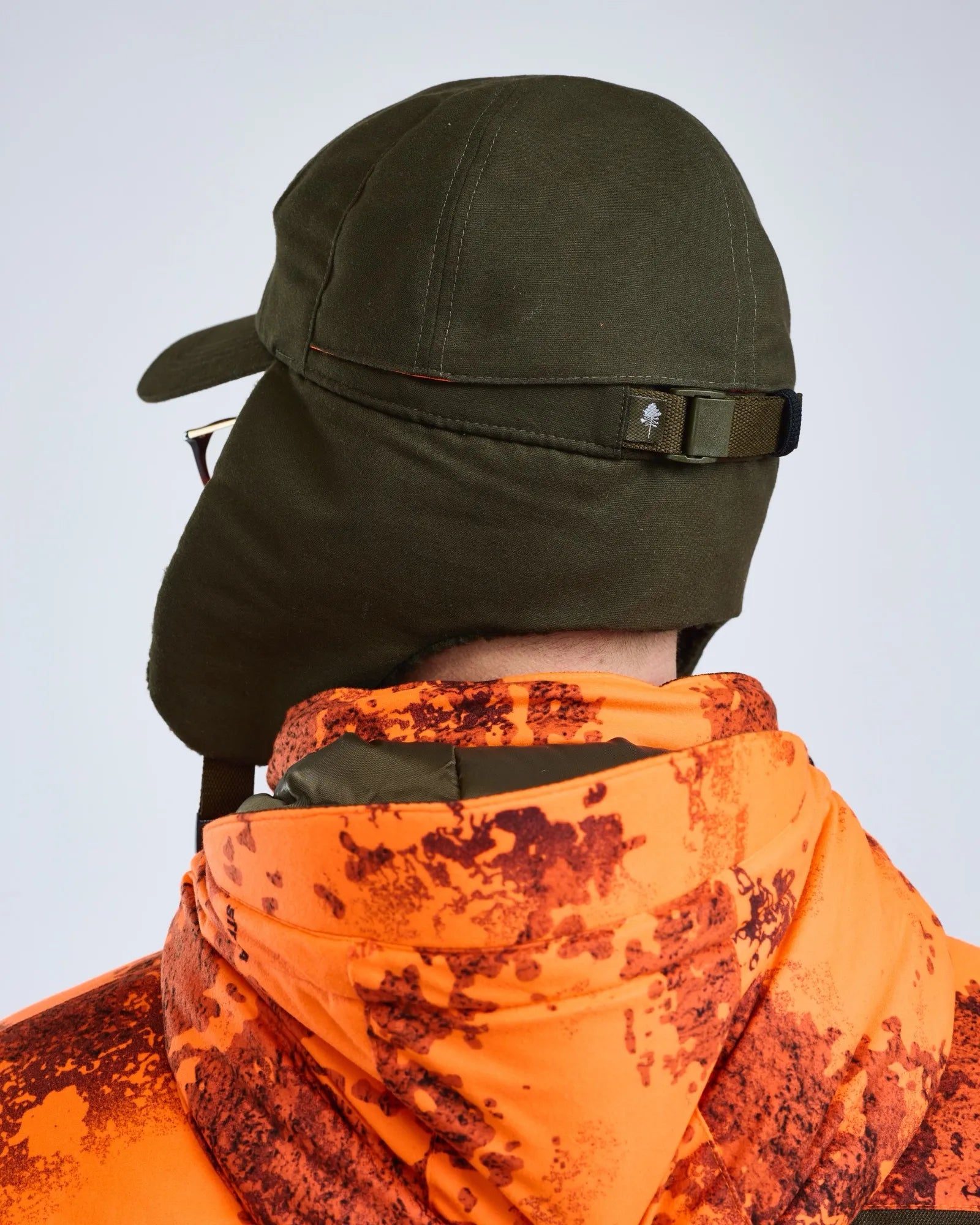 Småland Teddy Winter Cap – Mossgreen/Orange (192) – 1219