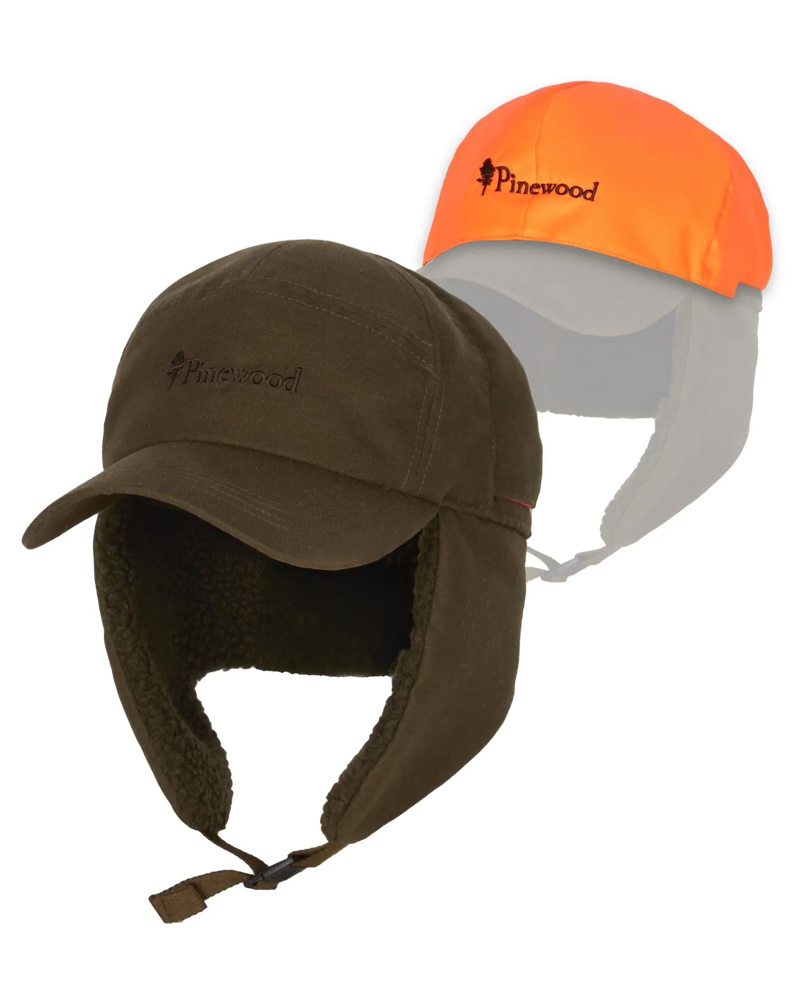 Småland Teddy Winter Cap – Mossgreen/Orange (192) – 1219