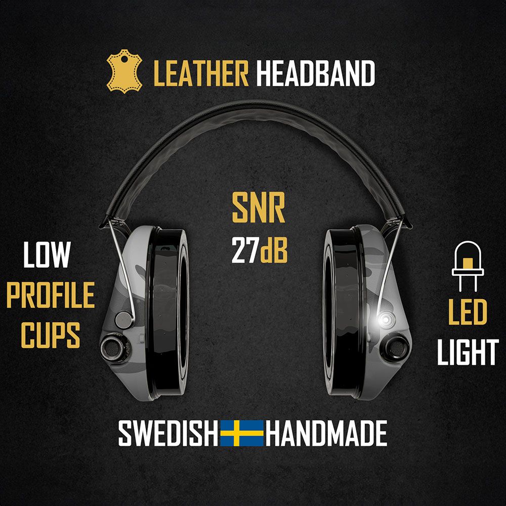 Sordin Supreme Pro-X LED Night Camo Limited aktív hallásvédő – részletkép 4
