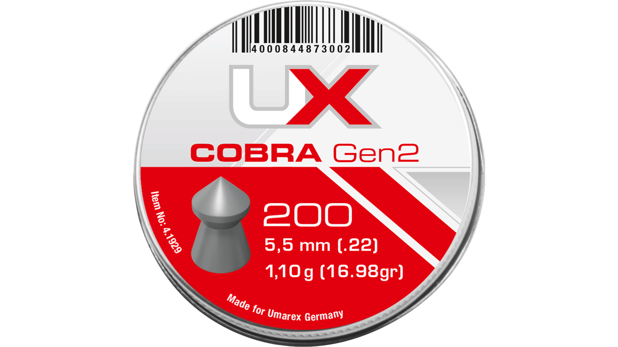 UX Cobra Pellets Gen2 – gyári termékkép