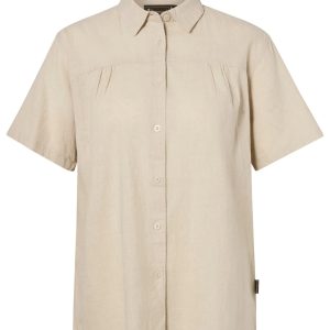 Värnamo Hemp mix S/S Shirt W's – Linen Beige (616) – 3373