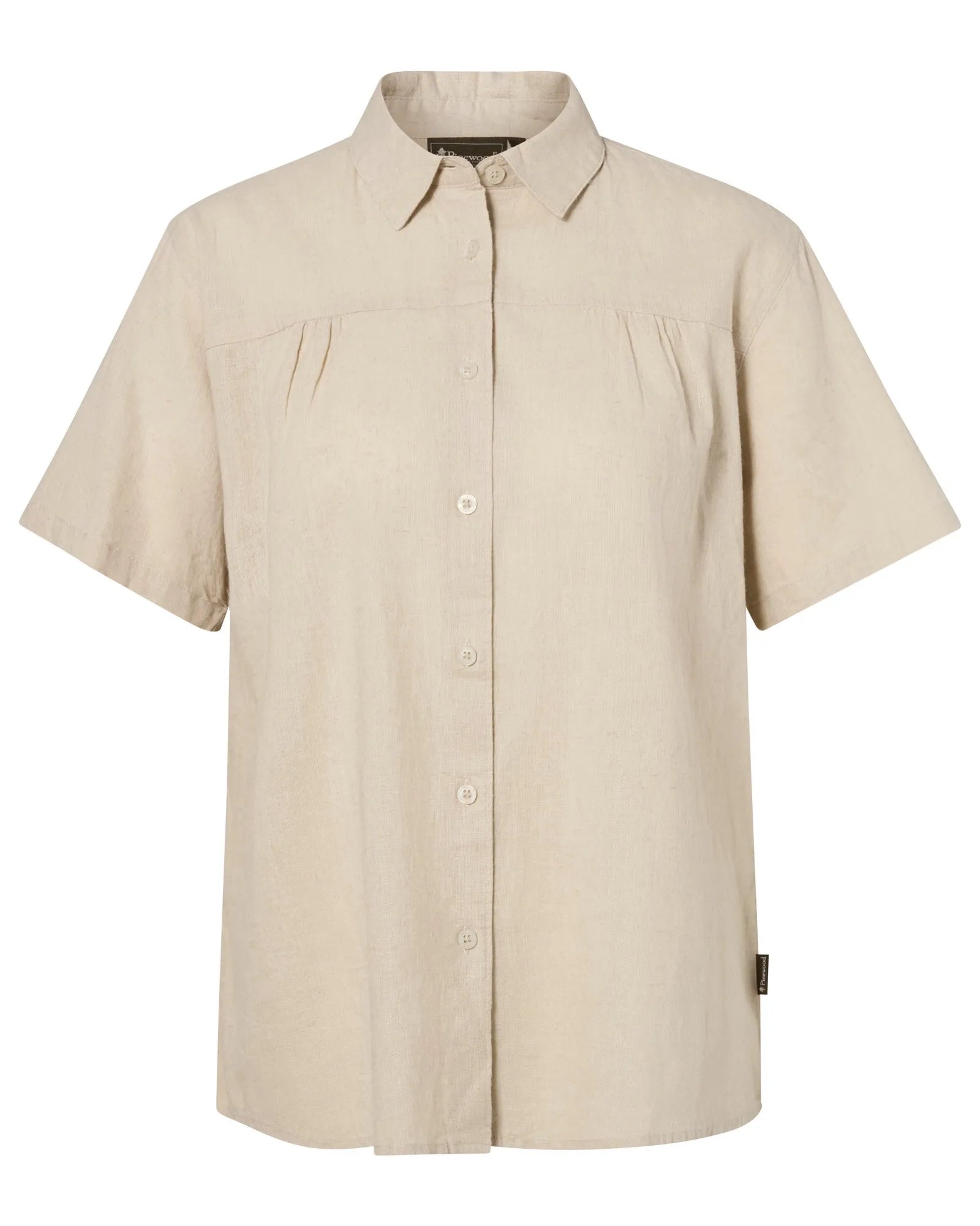 Värnamo Hemp mix S/S Shirt W's – Linen Beige (616) – 3373