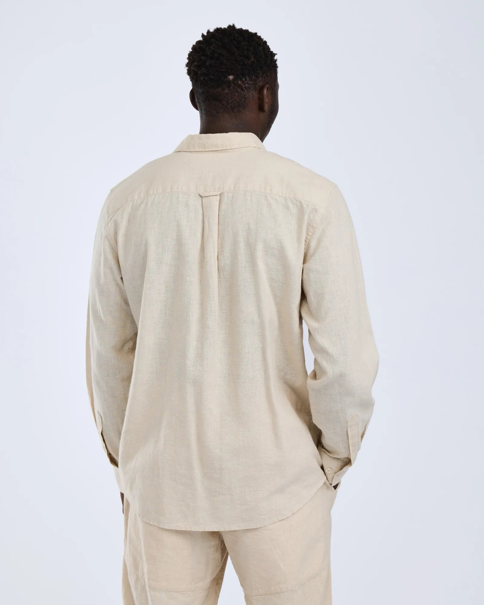 Värnamo InsectSafe Hemp mix L/S Shirt M's – Linen Beige (616) – 5372