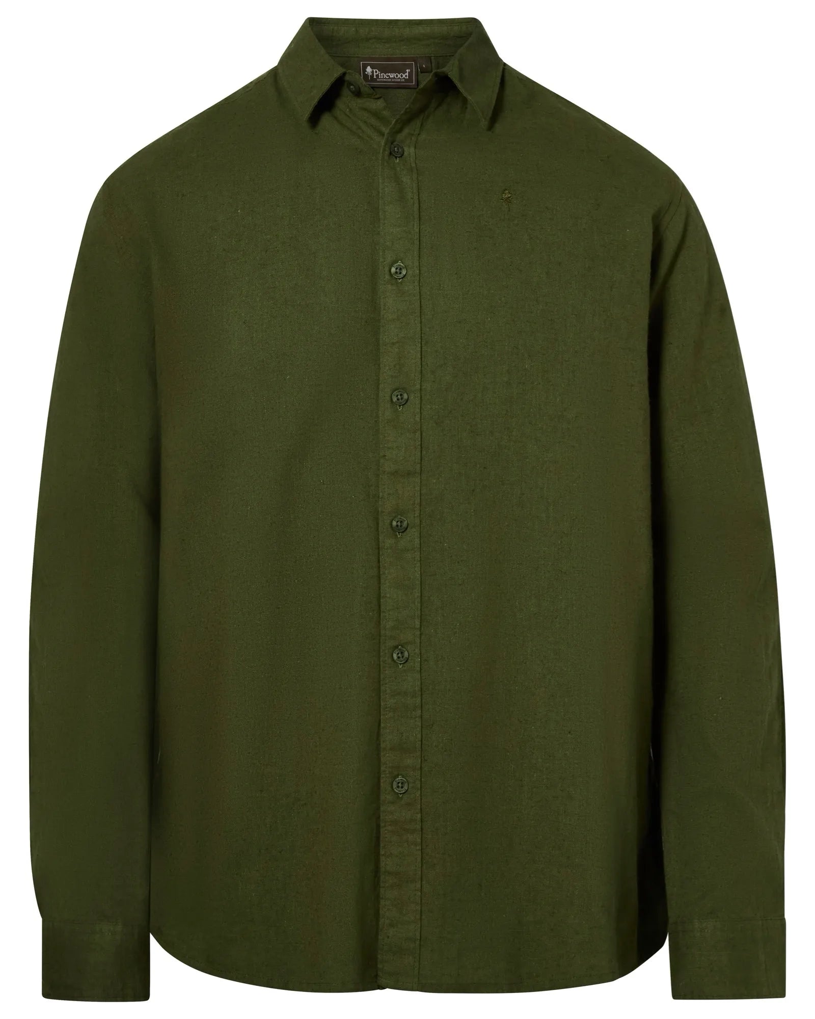 Värnamo InsectSafe Hemp mix L/S Shirt M's – Pine Green (759) – 5372