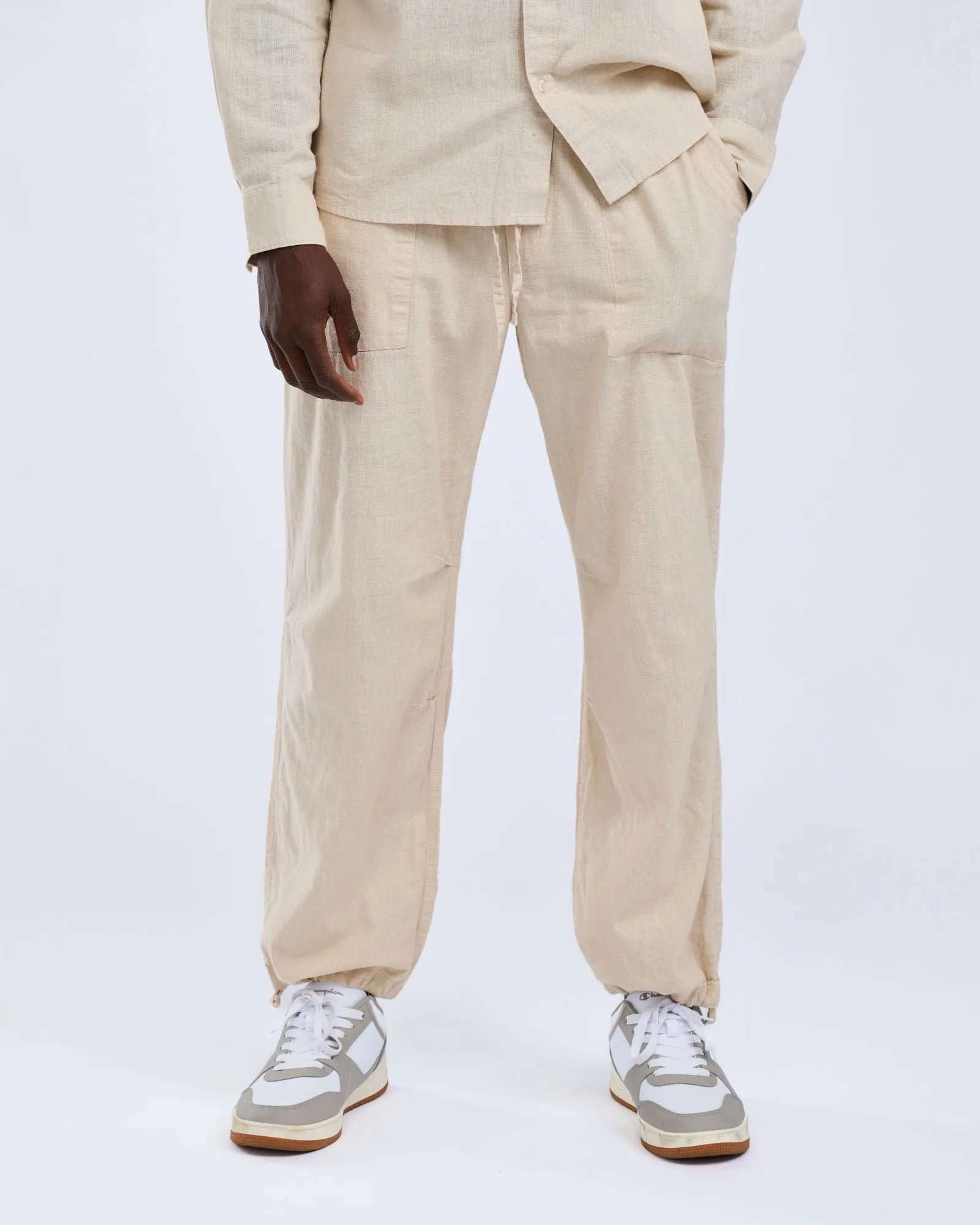 Värnamo InsectSafe Hemp mix Trousers M's – Linen Beige (616) – 5374