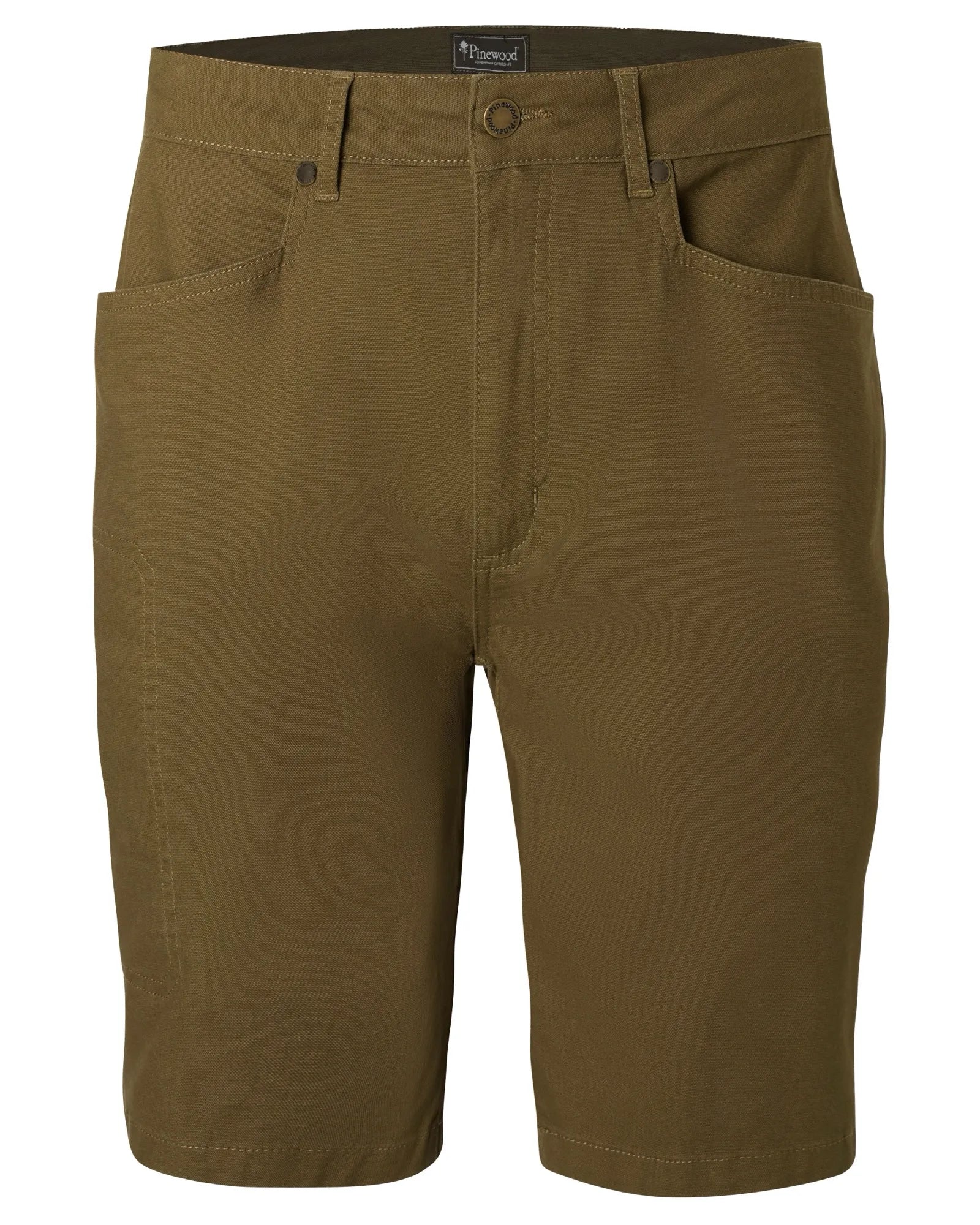 Värnamo Vintage Canvas Shorts M's – Olive Brown (168) – 5353