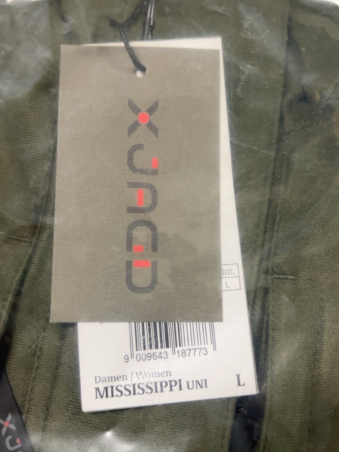 X-JAGD Mississippi Uni női vadászkabát eredeti címkéje, L méret