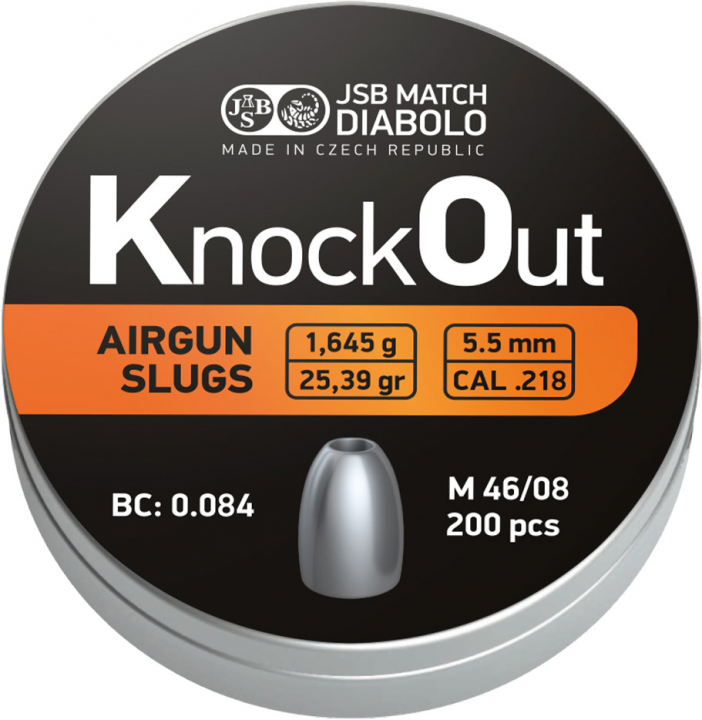 JSB KnockOut Slugs .218 5,5 – gyári termékkép